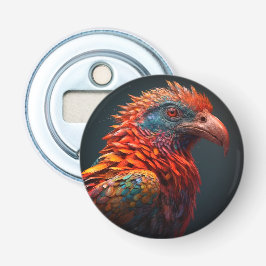 Colorful Bird Button Flesopener