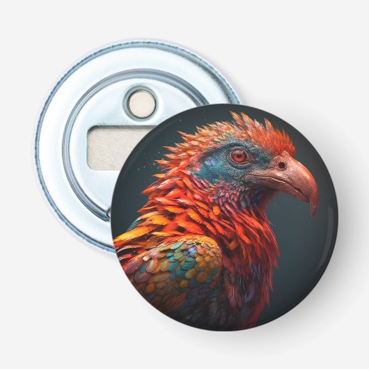 Colorful Bird Button Flesopener (Voorkant)