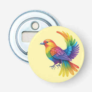Colorful Bird Button Flesopener