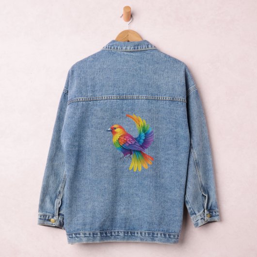 Colorful Bird Denim Jacket (Hangar)