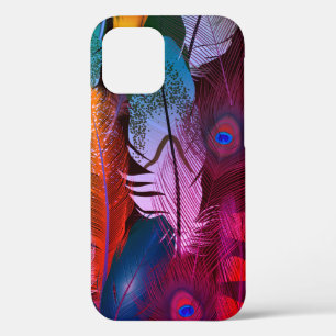 Colorful Bird Feathers Peacock Case-Mate iPhone Case