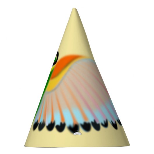 Colorful Bird Flying Feesthoedjes (Rechts)