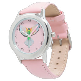 Colorful Bird Flying Horloge