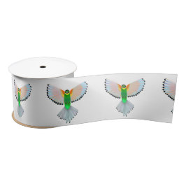 Colorful Bird Flying - Satijnen Lint