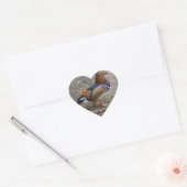 Colorful Bird Heart Sticker (Envelop)