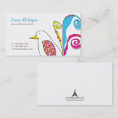 Colorful Bird Mird Calling Cards Kaarten Contactkaartje (Voorkant / Achterkant)