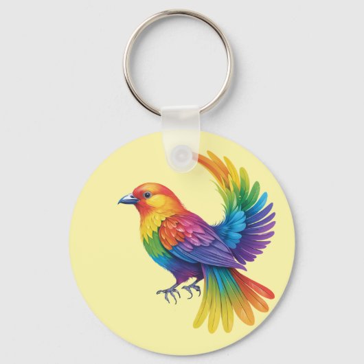 Colorful Bird Sleutelhanger (Voorkant)