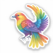 Colorful Bird Sticker (Voorkant)