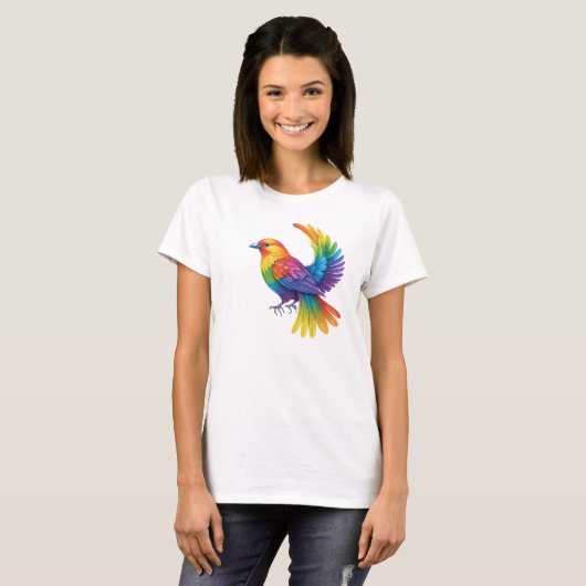 Colorful Bird T-shirt (Voorkant volledig)