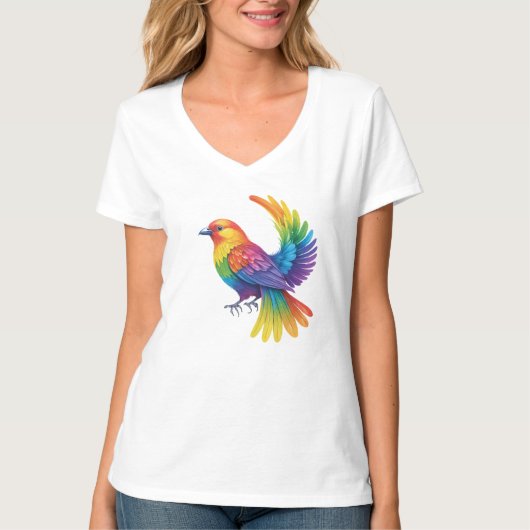 Colorful Bird T-shirt (Voorkant)
