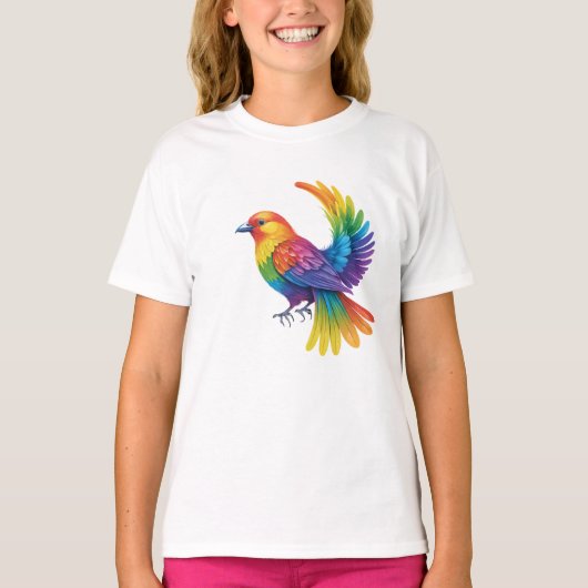 Colorful Bird T-shirt (Voorkant)