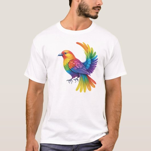 Colorful Bird T-shirt (Voorkant)