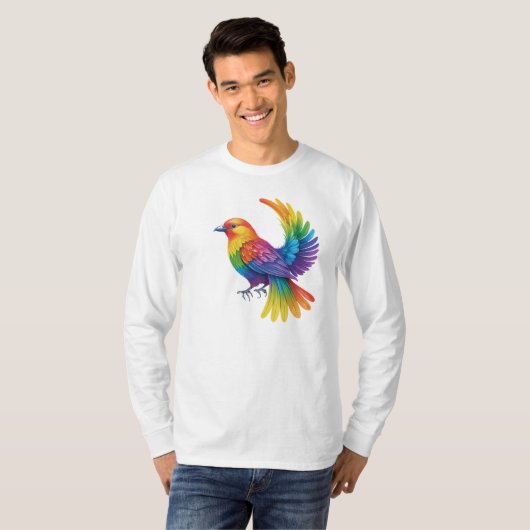 Colorful Bird T-shirt (Voorkant volledig)