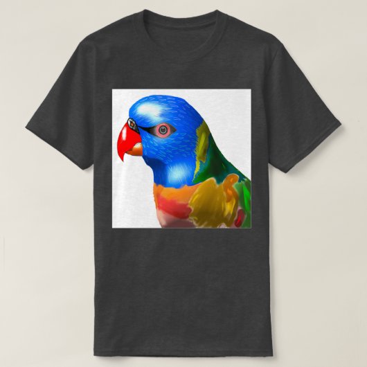 Colorful Bird T-shirt (Design voorkant)