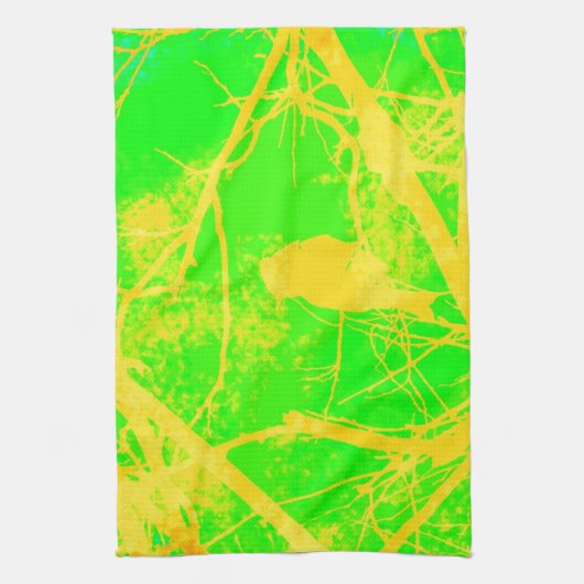 Colorful Bird Theedoek (Verticaal)