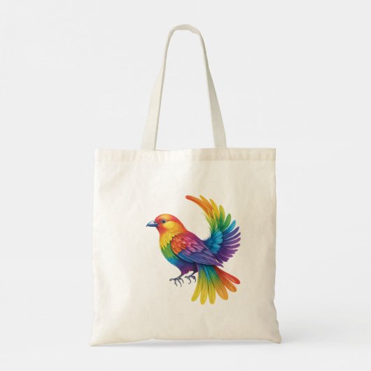 Colorful Bird Tote Bag (Achterkant)