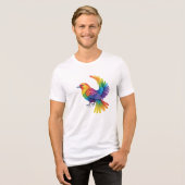 Colorful Bird Tri-Blend Shirt (Voorkant volledig)