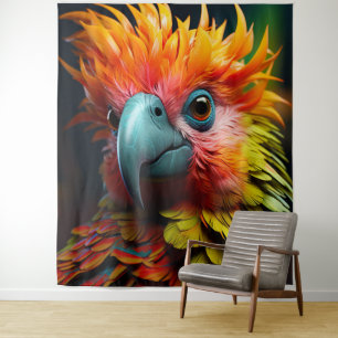 Colorful Bird Wandkleed