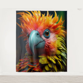 Colorful Bird Wandkleed