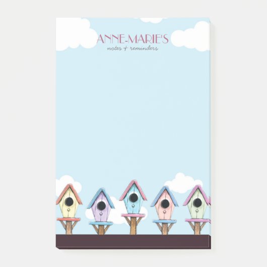 Colorful Birdhouses Notes & Reminders (Voorkant)
