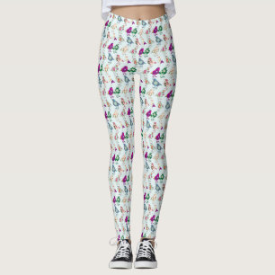 Colorful Birds All-Over-Print Leggings