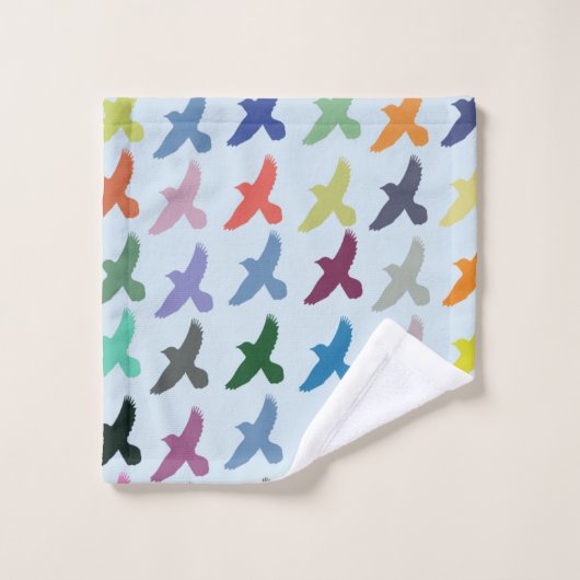 Colorful Birds Pattern Bad Handdoek (Wasdoekje)