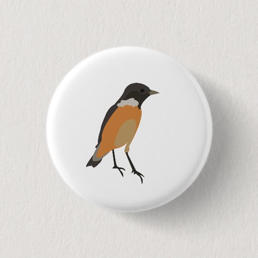 Colorful Birds Songbird Ronde Button 3,2 Cm (Voorkant)