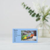 COLORFUL BIRDS VISITEKAARTJE (Staand voorkant)