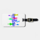 Colorful Birthday Bagagelabel (Voorkant horizontaal)