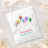 Colorful Birthday-ballonnen Bedankzakje (Geknipt)