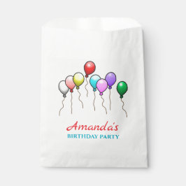 Colorful Birthday-ballonnen Bedankzakje