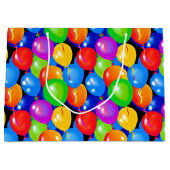 Colorful Birthday-ballonnen Groot Cadeauzakje (Voorkant)