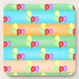 Colorful Birthday Balloons Patroon Bier Onderzetter