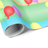 Colorful Birthday Balloons Patroon Cadeaupapier (Rol Hoek)