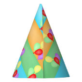 Colorful Birthday Balloons Patroon Feesthoedjes (Achterkant)