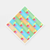 Colorful Birthday Balloons Patroon Servet (Hoek)