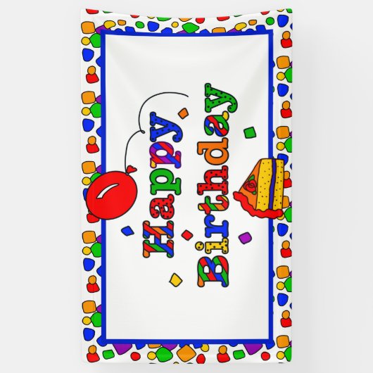 Colorful Birthday Banner (Verticaal)