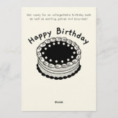 Colorful Birthday Bash Invitation – Editable Party Kaart (Achterkant)