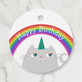 Colorful Birthday Bedankjes Labels