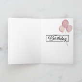 Colorful Birthday Cake Greeting Card Kaart (Binnen)