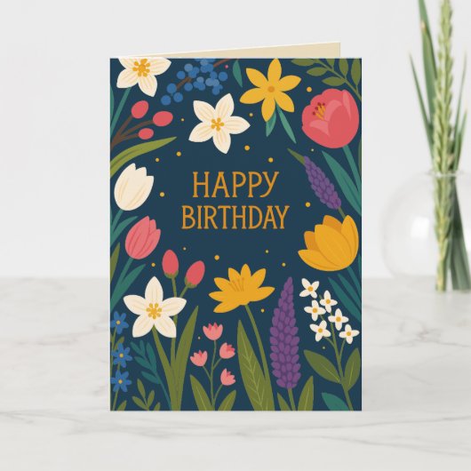 COLORFUL BIRTHDAY CARD FOR HER BEDANKKAART (Voorkant)