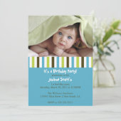 Colorful Birthday Invitation Kaart (Staand voorkant)