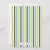 Colorful Birthday Invitation Kaart (Achterkant)