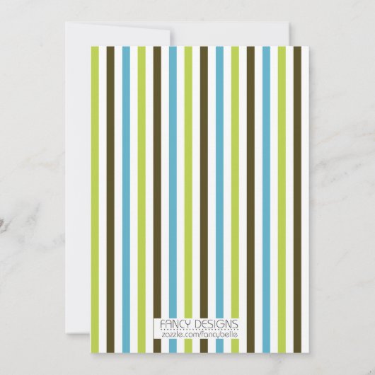 Colorful Birthday Invitation Kaart (Achterkant)