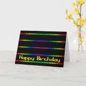 Colorful Birthday Kaart (Gele Bloem)