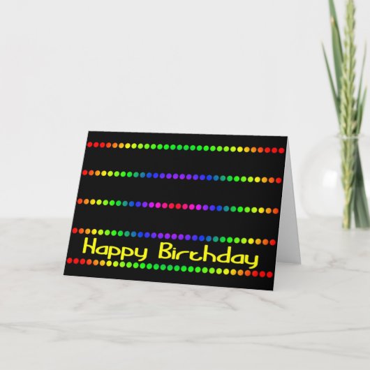 Colorful Birthday Kaart (Voorkant)
