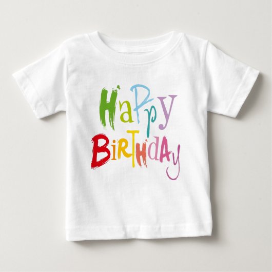 Colorful Birthday Kids Tee (Voorkant)
