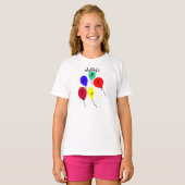Colorful Birthday Party Balloons T-Shirt CUSTOMIZE (Voorkant volledig)