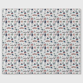 Colorful Birthday Pattern Cadeaupapier (Vlak)