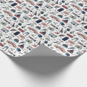 Colorful Birthday Pattern Cadeaupapier (Hoek)